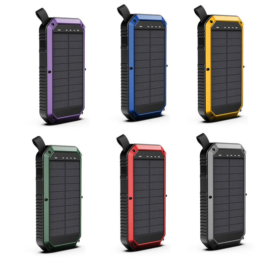 Sun Chaser Mini Solar Powered Wireless Phone Charger 10,000 mAh With - Shakefav.com