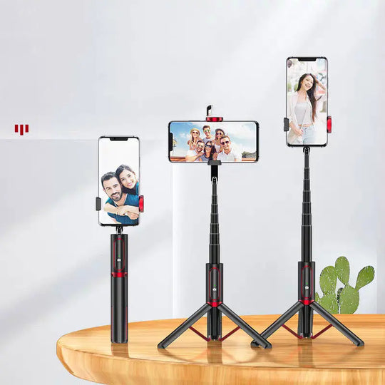 Live Broadcast Stand Tripod Bluetooth Remote Control Maroon Asteria