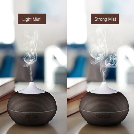 Mistyrious Essential Oil Humidifier Natural Oak Design With Easy - Shakefav.com