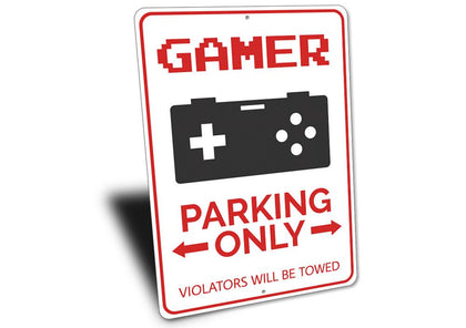 Gamer Parking Sign