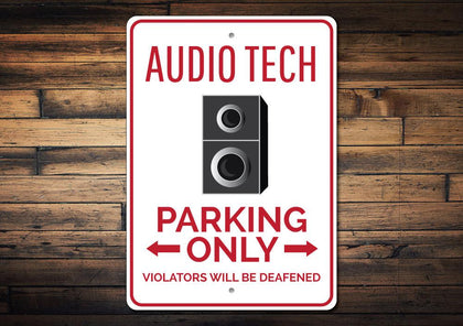 Audio Tech Parking Sign