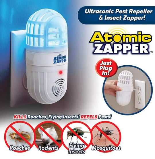 White Ultrasonic Soundwaves Electronic Mosquito Pest Killer Insect Maroon Caeneus