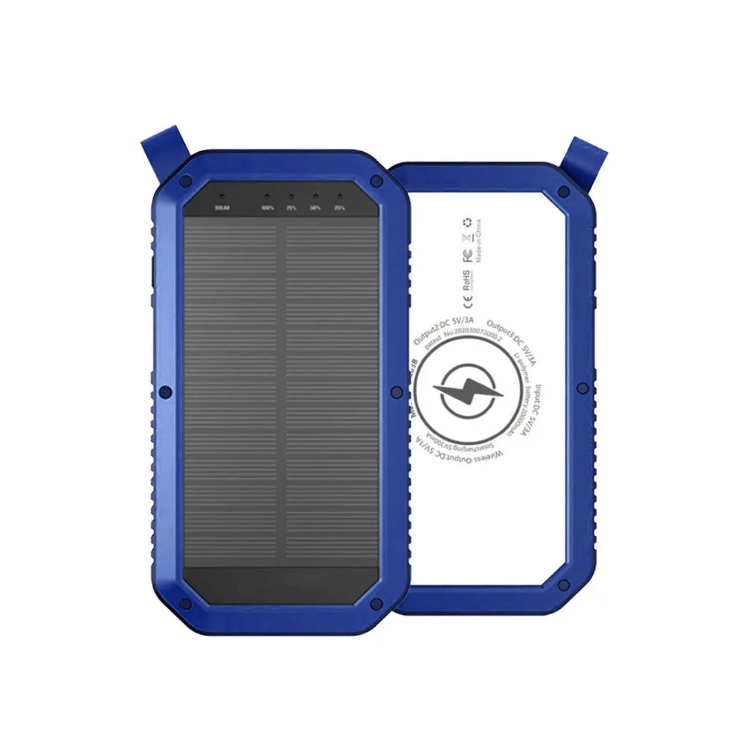 Sun Chaser Mini Solar Powered Wireless Phone Charger 10,000 mAh With - Shakefav.com