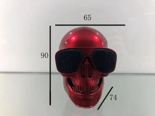 Wireless Bluetooth Speaker Cartoon Bone Ghost Head Maroon Asteria