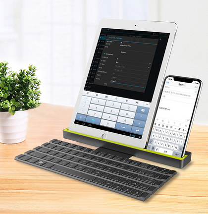 Clavier à bobine sans fil pliable et portable pour bureau extérieur