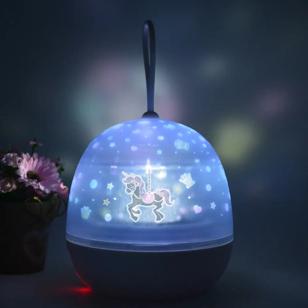 Night Light Projector  360° Rotating 8 Lighting Modes Maroon Asteria