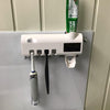 Automatic Toothpaste Dispenser Wall Mount Dust-proof Toothbrush Holder