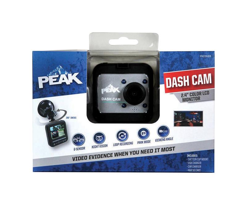 Peak  12 volt Black  Dash Security Camera System  1 pk Universal