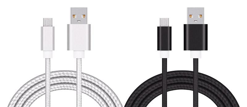 FabCordz  6 ft. L USB Charging and Sync Cable  2 pk