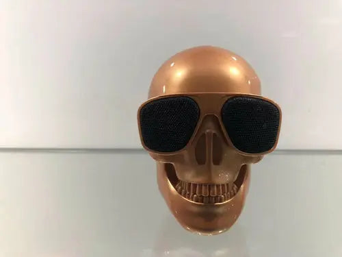 Wireless Bluetooth Speaker Cartoon Bone Ghost Head Maroon Asteria