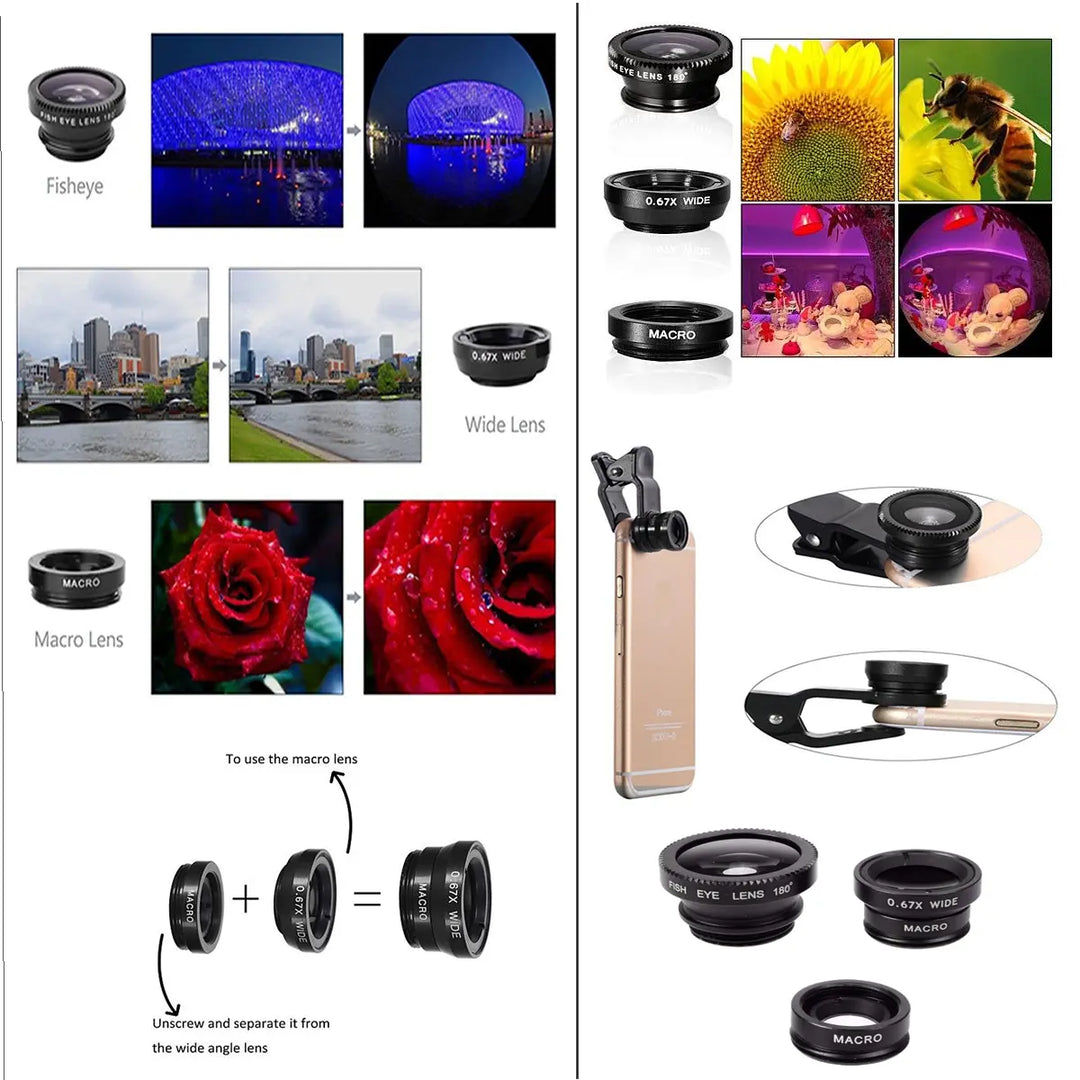 11 in 1 Smartphone Camera Lens Kit - Shakefav.com