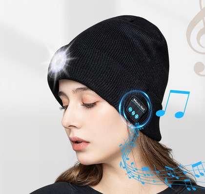 Glow Wireless Music Call Warm Earphone Hat