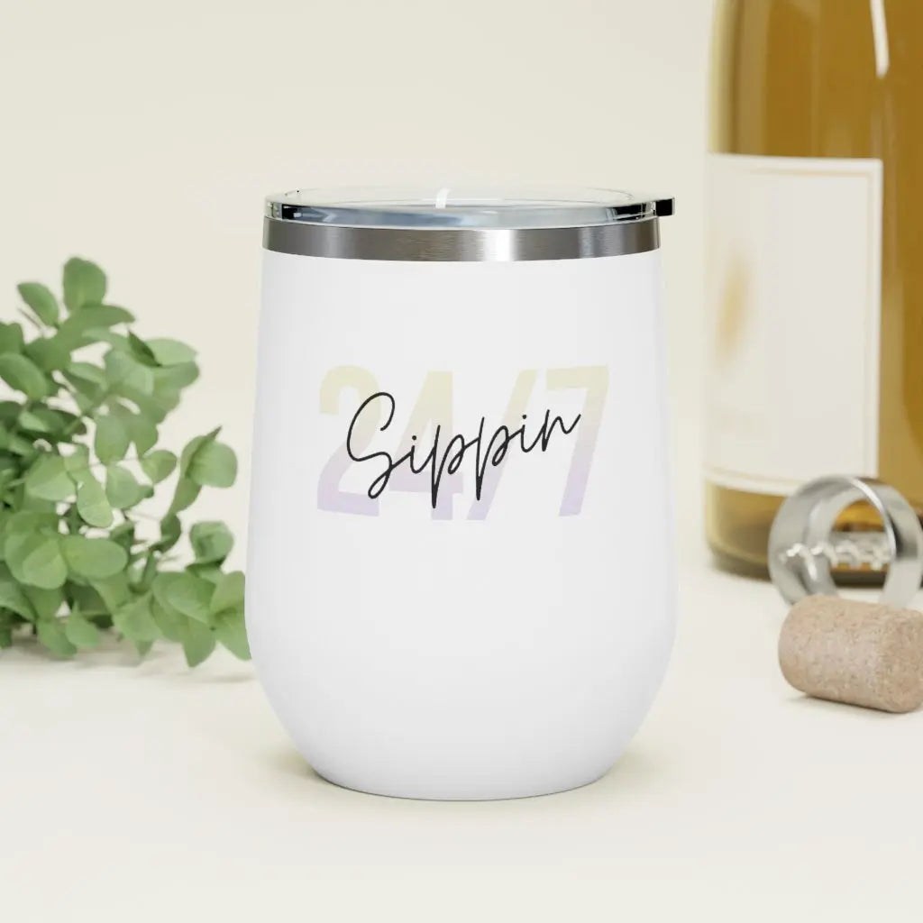 Sippin Insulated Wine Tumbler for Cold or Hot Drinks Yellow Pandora