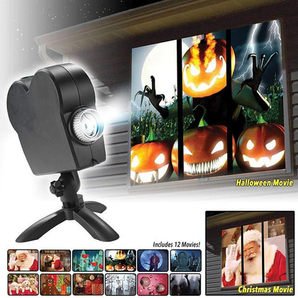 Projecteur de fête d'Halloween, lampe de scène Laser, projecteurs