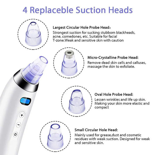 Electronic Blackhead Vacuum Cleaner Facial Pore Cleaner Extractor SP - Shakefav.com