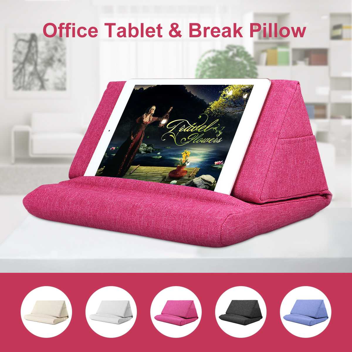 Laptop Tablet Stand Holder Stand Lap Rest Cushion for Ipad with Bag