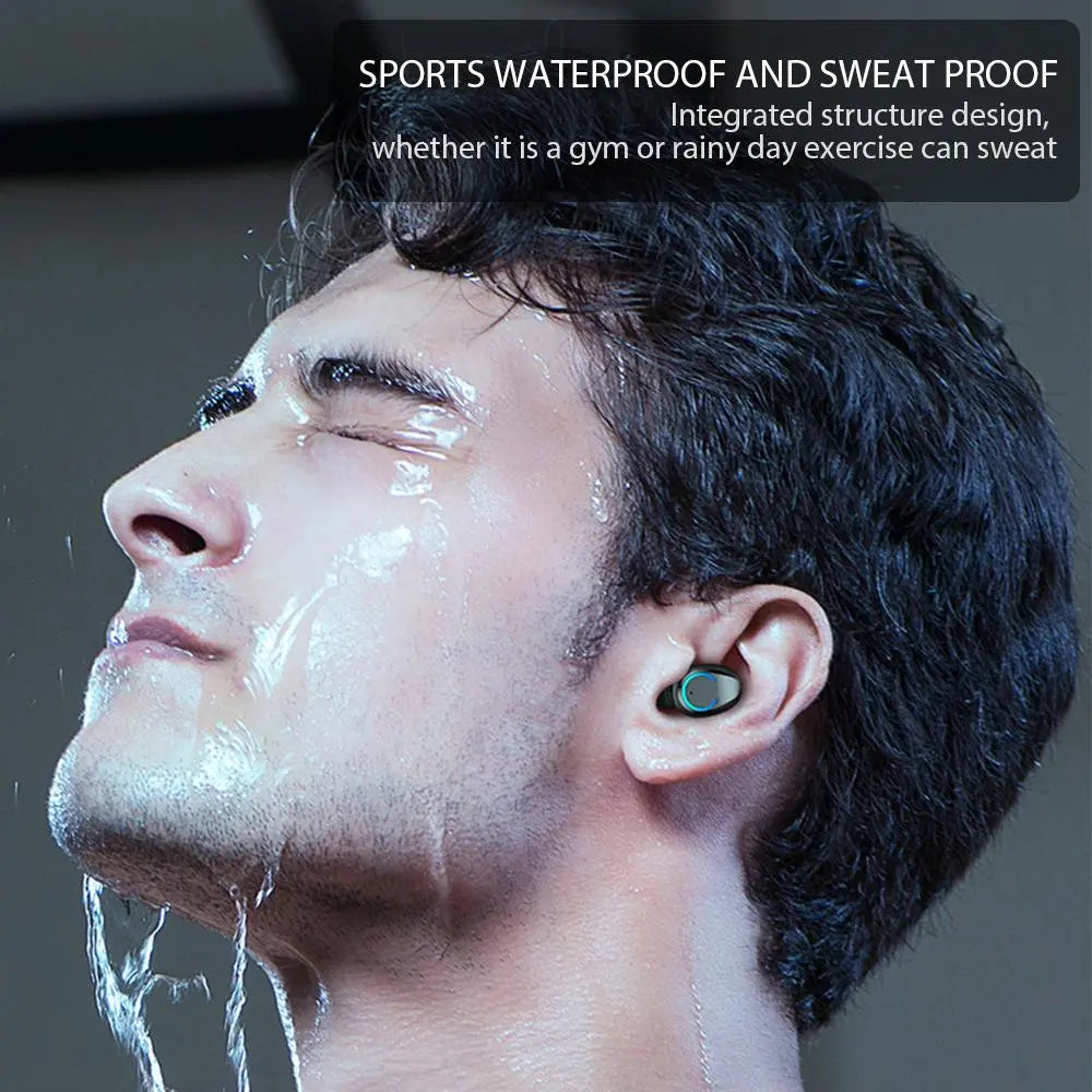 Bluetooth Earphone 5.1 Wireless Touch Control HIFI Sport Earphone SP Pink Iolaus