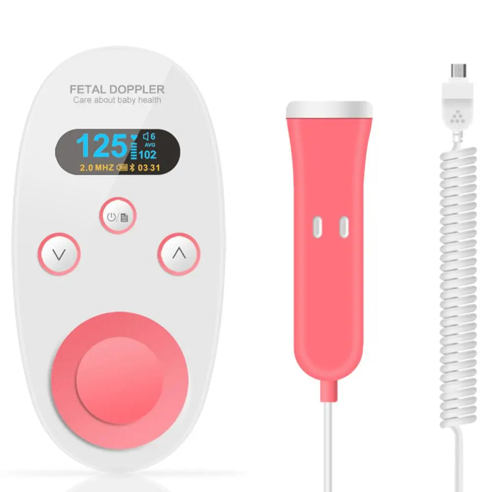 LCD Display 2.0MHz Doppler Fetal Heart Rate Monitor Pregnancy Baby SP - Shakefav.com