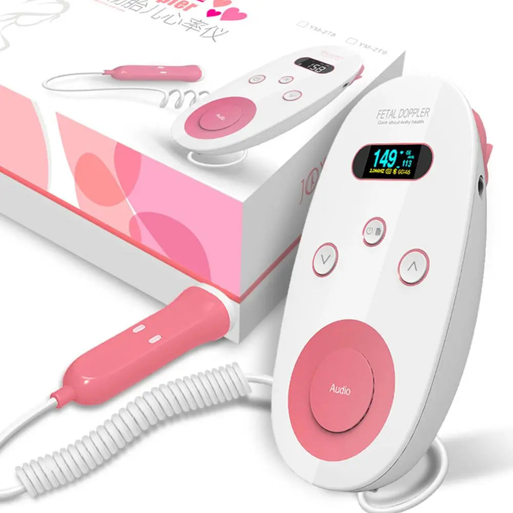 LCD Display 2.0MHz Doppler Fetal Heart Rate Monitor Pregnancy Baby SP - Shakefav.com