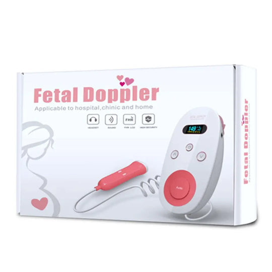 LCD Display 2.0MHz Doppler Fetal Heart Rate Monitor Pregnancy Baby SP - Shakefav.com