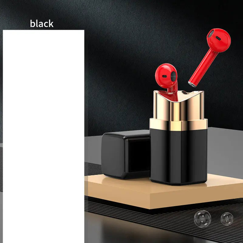 Fashion Individual Earphone Lipstick In-ear Noise Reduction Maroon Asteria