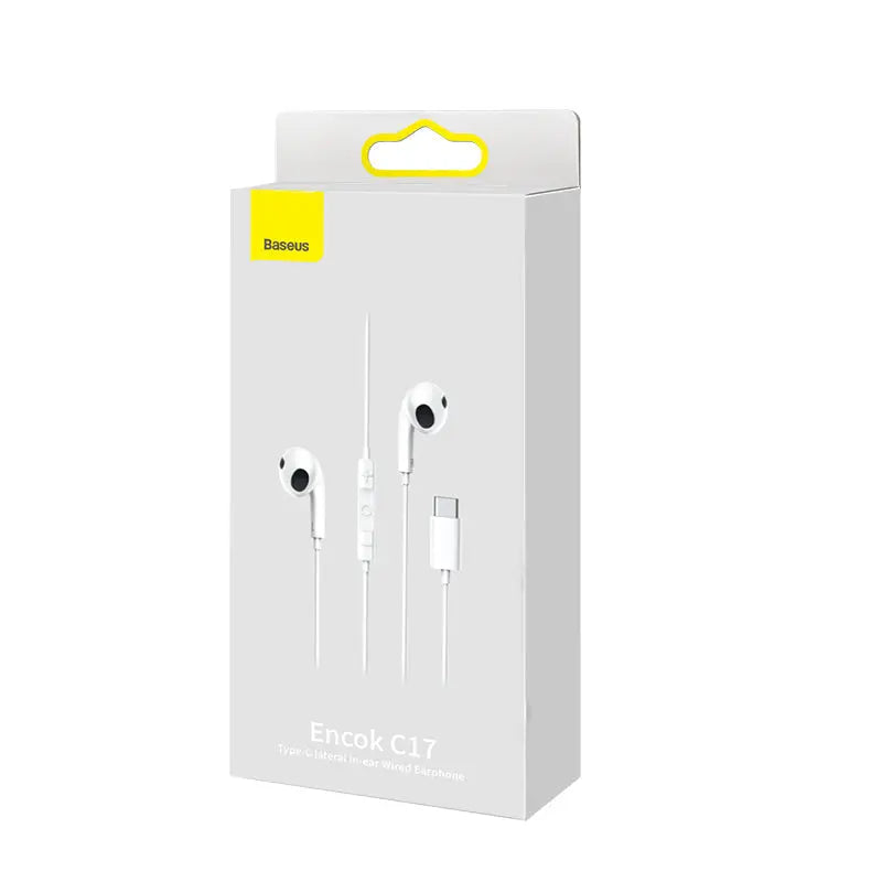 Type C Lateral In-ear Wired Earphone Maroon Asteria