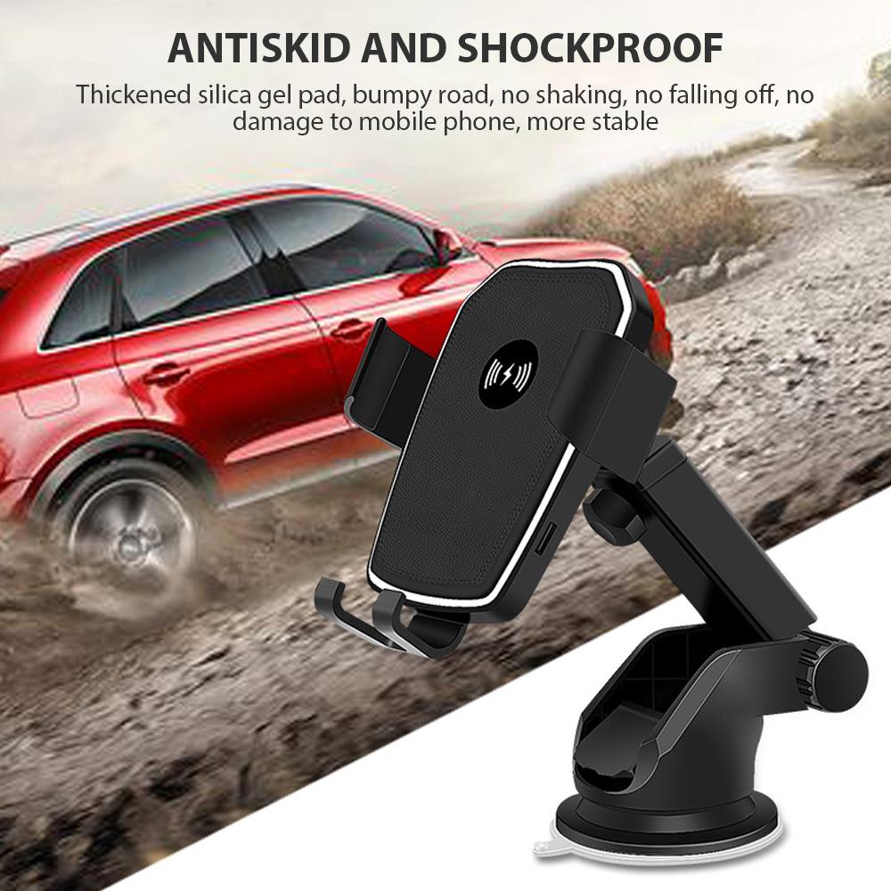 10W Intelligent Identification Car Phone Holder Wireless Charger SP