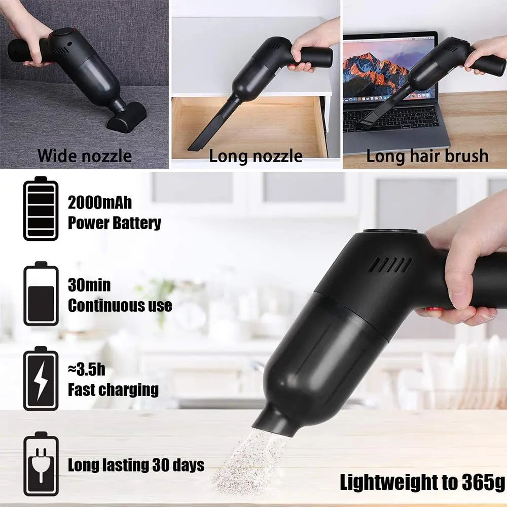 8000pa High Suction Vacuum Cleaner Car Portable Wireless High-Power SP - Shakefav.com