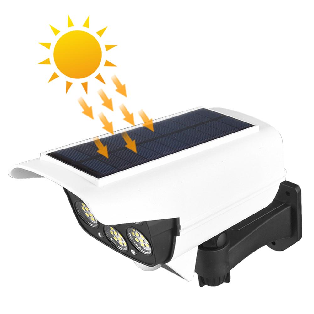Solar Powered Light Security Simulation Fake Dummy Camera Solar Light