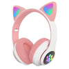 Bluetooth Headphone Head-Mounted with Microphone/ LED Flash Light SP