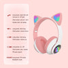 Bluetooth Headphone Head-Mounted with Microphone/ LED Flash Light SP