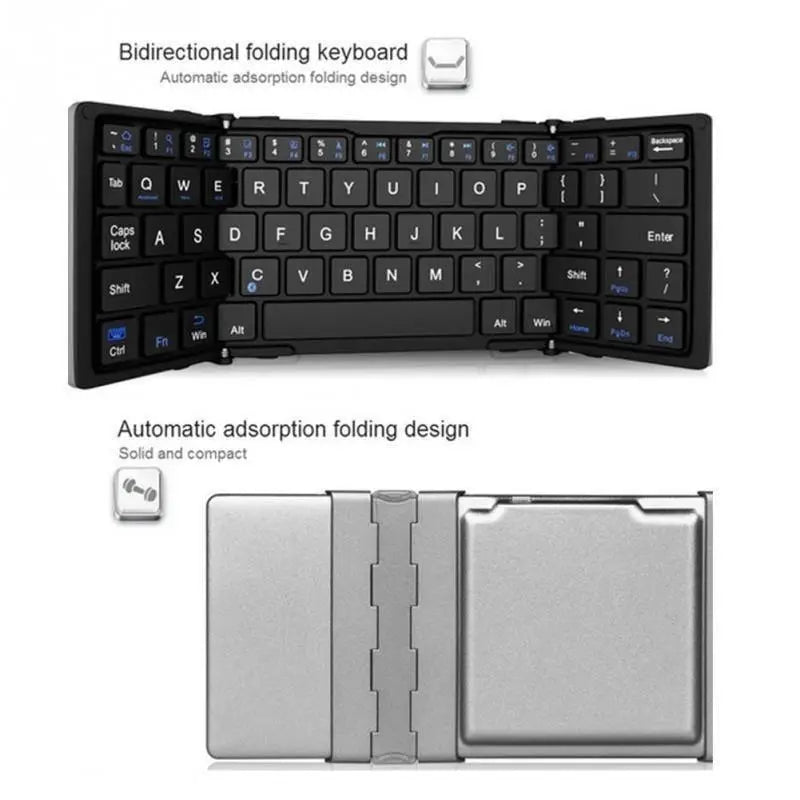 Intelligent Pocket Folding Keyboard Travel Edition Maroon Asteria