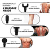 Electric Muscle Massage Gun with 6 Adjustable Speed+4 Replaceable