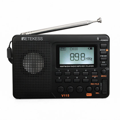 Radio Enregistreur radio pleine bande FM AM Lecture MP3