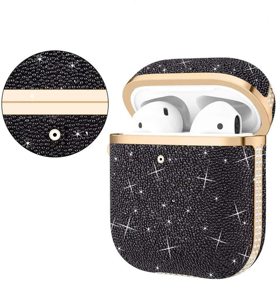 Soft Electroplating Fashion Star Diamond Earphone Sleeve Maroon Asteria