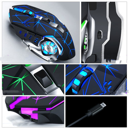 Souris de jeu optique USB sans fil 2.4G, 2400DPI, professionnelle