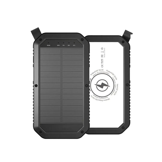 Sun Chaser Mini Solar Powered Wireless Phone Charger 10,000 mAh With - Shakefav.com