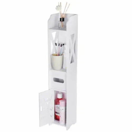 Small Bathroom Toilet Storage Cabinet Waterproof Organizer Standing - Shakefav.com