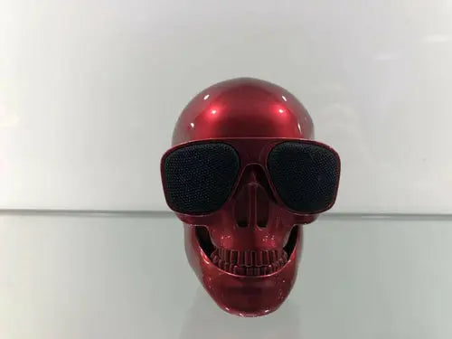 Wireless Bluetooth Speaker Cartoon Bone Ghost Head Maroon Asteria