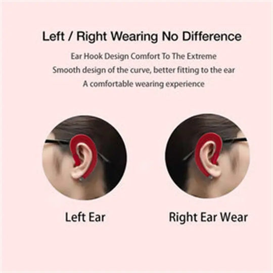 Bone Conduction Bluetooth Headset Wireless In-ear Maroon Asteria