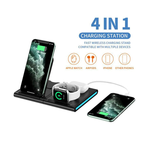 Magnetic Power Tiles 4 In 1 Wireless Charging Station Salmon Lucky