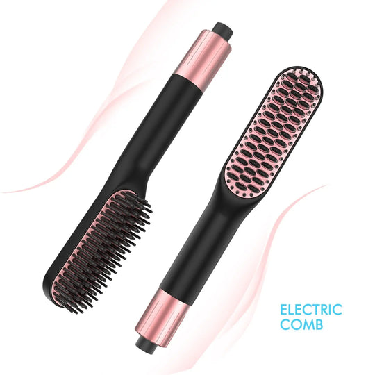 Hair straightener brush comb - Shakefav.com