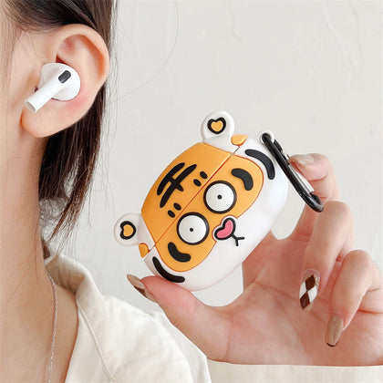 Tiger Wireless Earphone Cartoon Protective Case