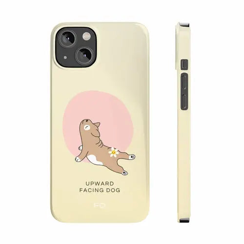 Upward Facing Dog Yoga Theme Slim Case for iPhone 14 Series - Shakefav.com