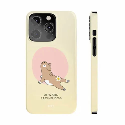 Upward Facing Dog Yoga Theme Slim Case for iPhone 14 Series - Shakefav.com