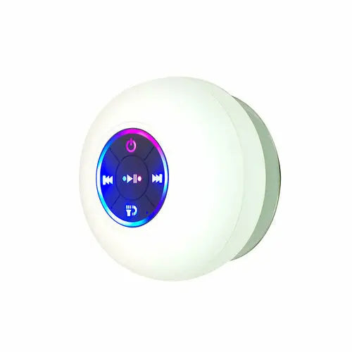 Waterproof Bluetooth Speaker LED Light Emitting Maroon Asteria