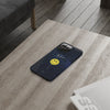 Smiley Face in Space Believe Slim Case pour iPhone série 14