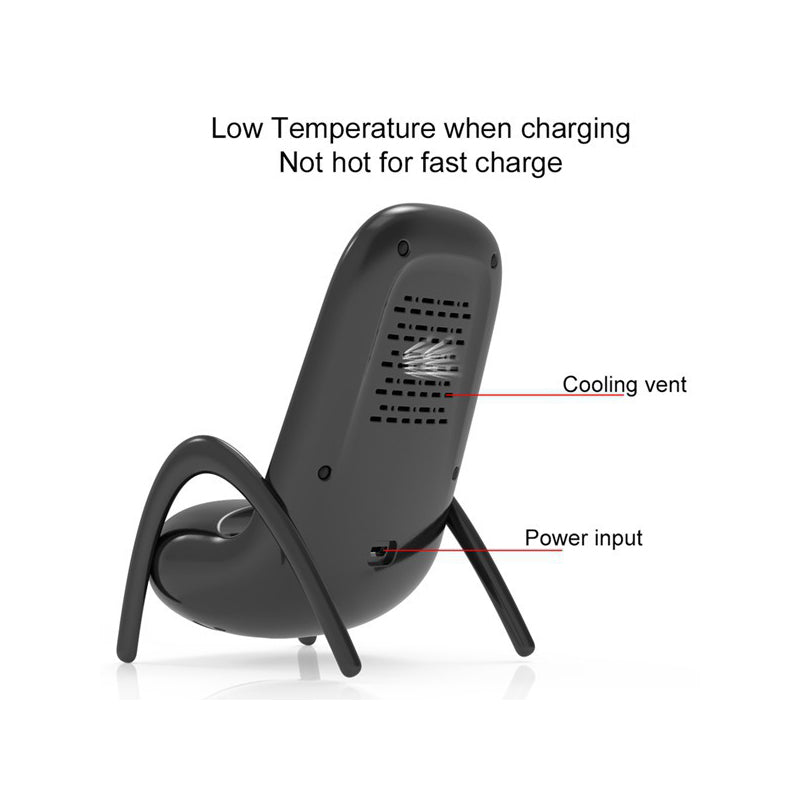 Fast Wireless Charger Phone Holder Desk Cute Stand