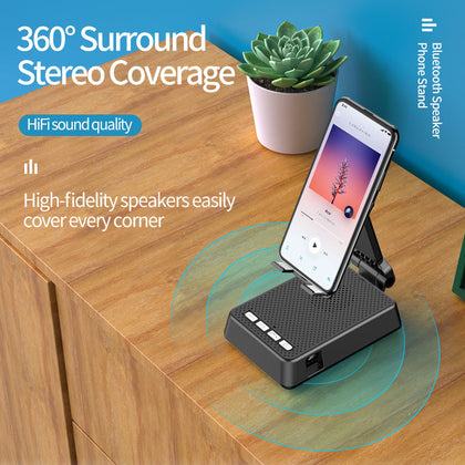 Mobile Phone Broadcaster Stand Wireless Bluetooth Speaker