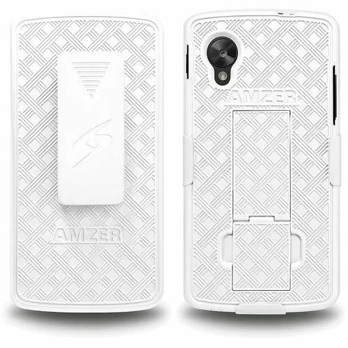 AMZER Shellster Hard Case with Belt Clip Holster for Google Nexus 5 - Shakefav.com